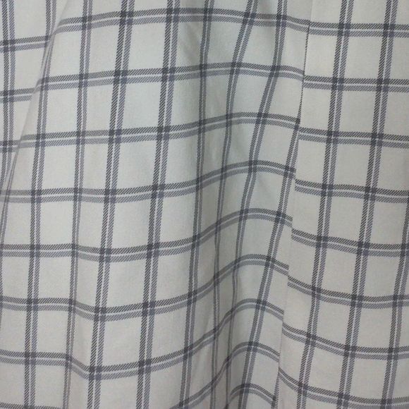 ORVIS Long Sleeve Button Down Men's Shirt, 10% Cashmere, White/Gray, Size Large - Picture 4 of 4